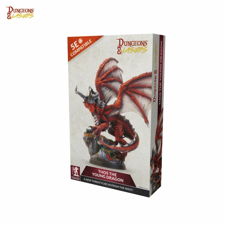 Dungeons & Lasers - Drachen Miniaturen (Unbemalt)