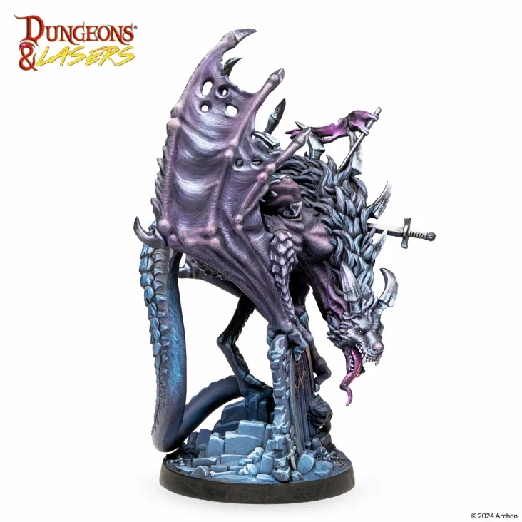 Dungeons & Lasers - Drachen Miniaturen (Unbemalt)