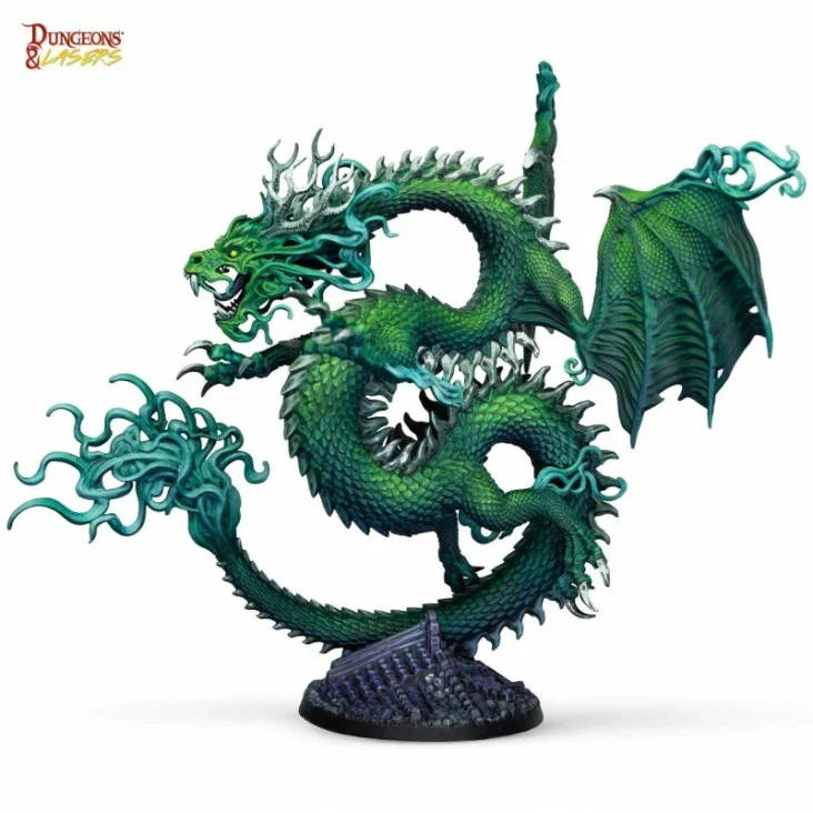 Dungeons & Lasers - Drachen Miniaturen (Unbemalt)