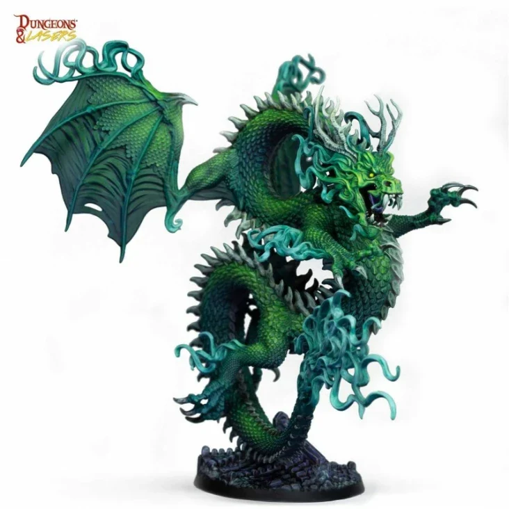 Dungeons & Lasers - Drachen Miniaturen (Unbemalt)