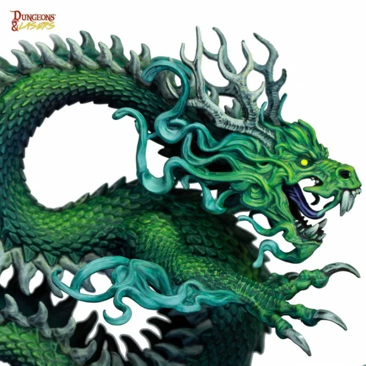 Dungeons & Lasers - Drachen Miniaturen (Unbemalt)
