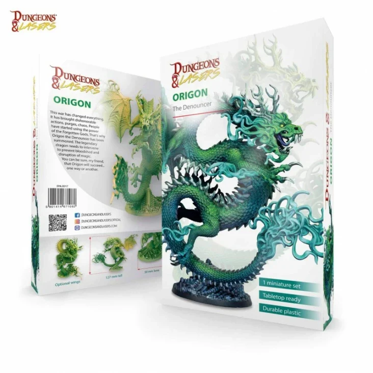 Dungeons & Lasers - Drachen Miniaturen (Unbemalt)