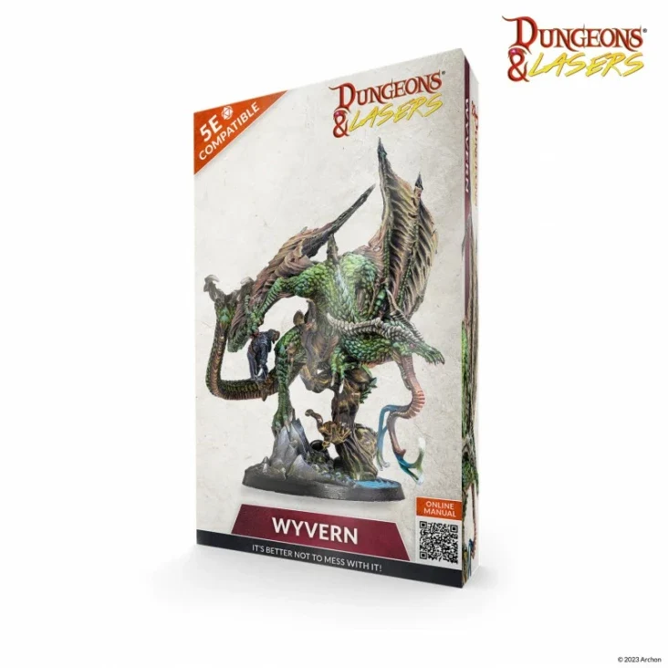 Dungeons & Lasers - Drachen Miniaturen (Unbemalt)
