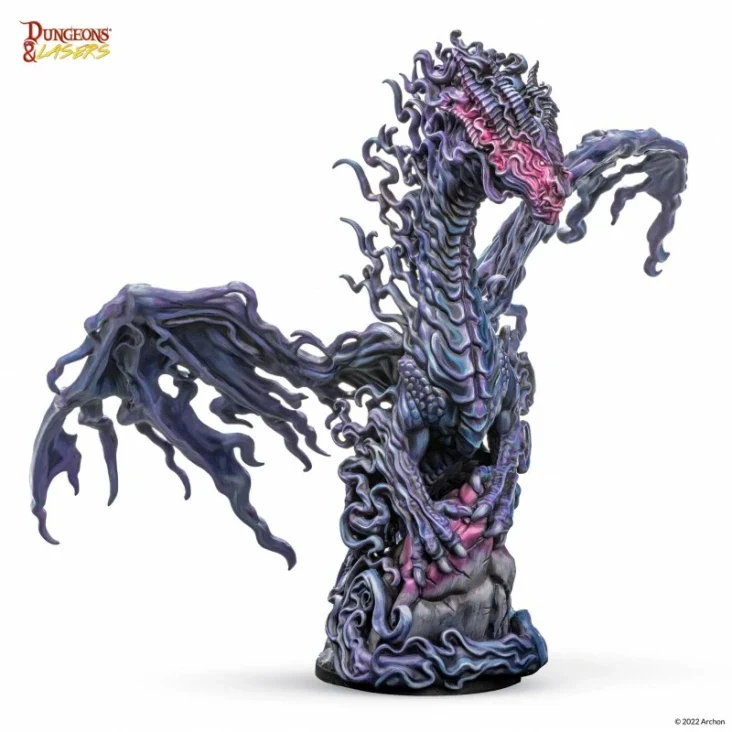 Dungeons & Lasers - Drachen Miniaturen (Unbemalt)
