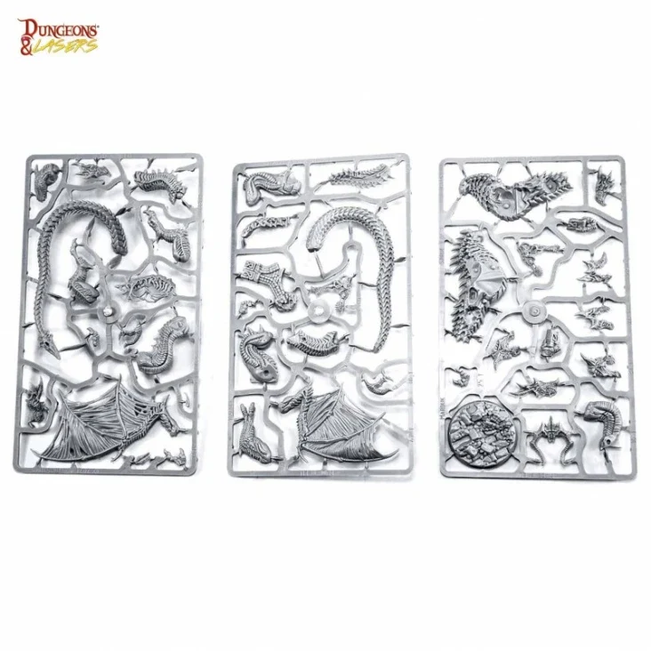 Dungeons & Lasers - Drachen Miniaturen (Unbemalt)