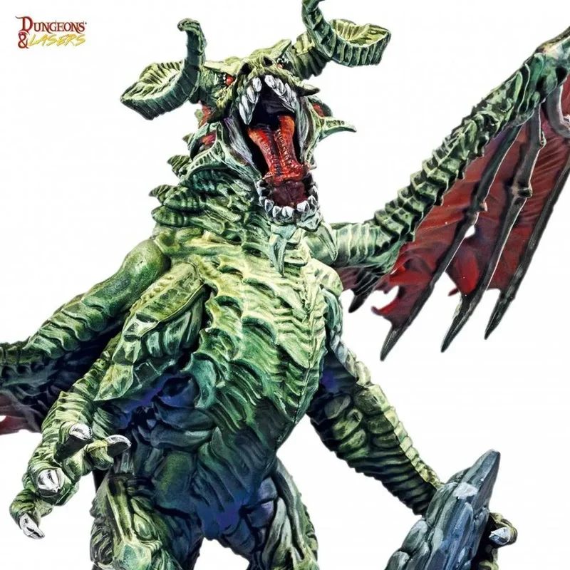 Dungeons & Lasers - Drachen Miniaturen (Unbemalt)