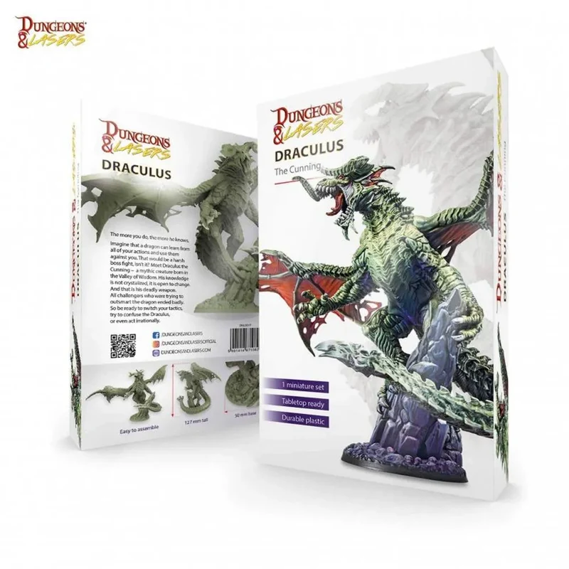 Dungeons & Lasers - Drachen Miniaturen (Unbemalt)