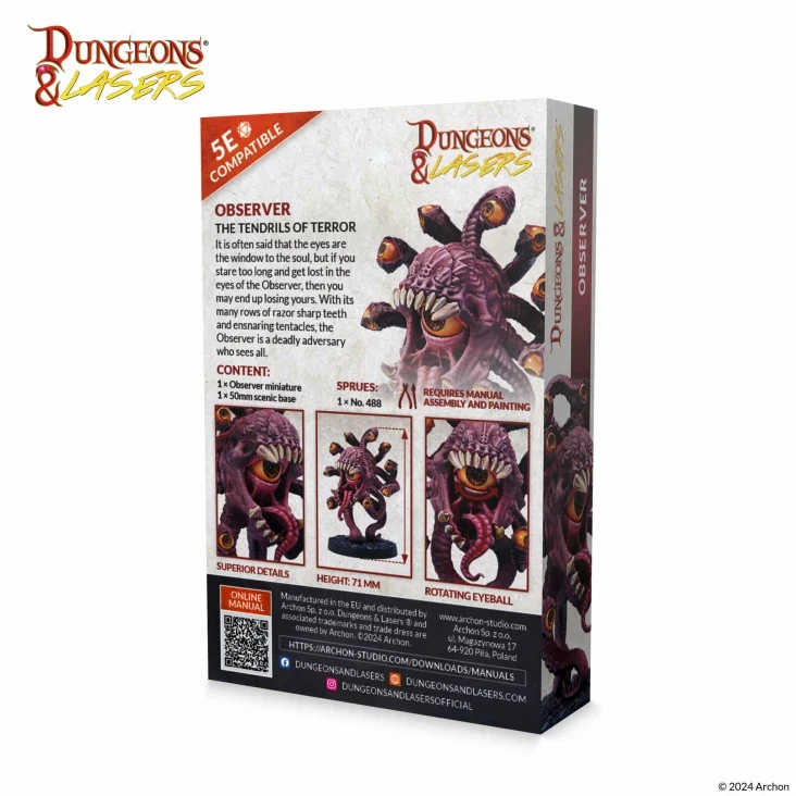 Dungeons & Lasers - Monster Miniaturen (Unbemalt)