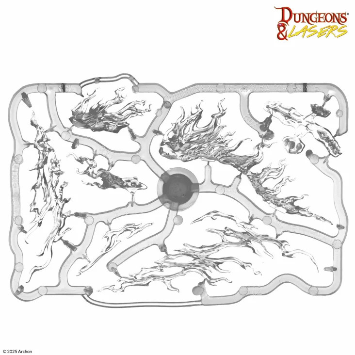 Dungeons & Lasers - Monster Miniaturen (Unbemalt)