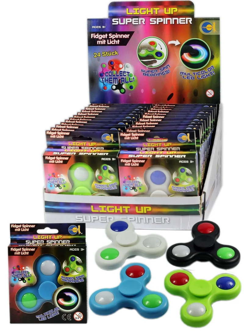Finger-Kreisel fidget spinner LED Licht