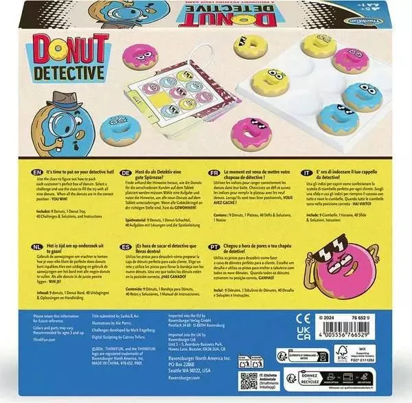 Donut Detective Logikspiel ab 5 Jahren