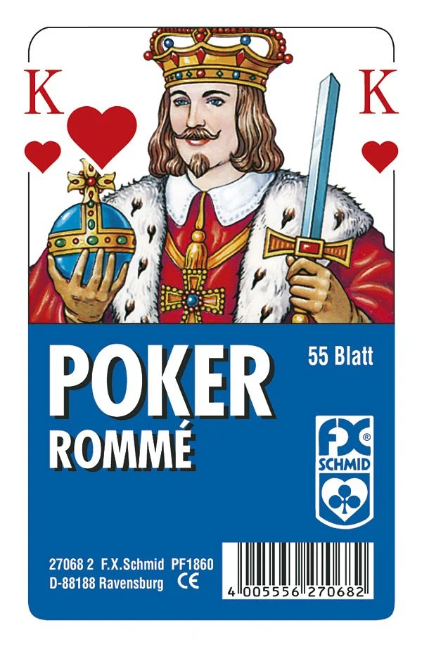 Traditionelle Spielkarten - Poker, Rommé, französisches Bild