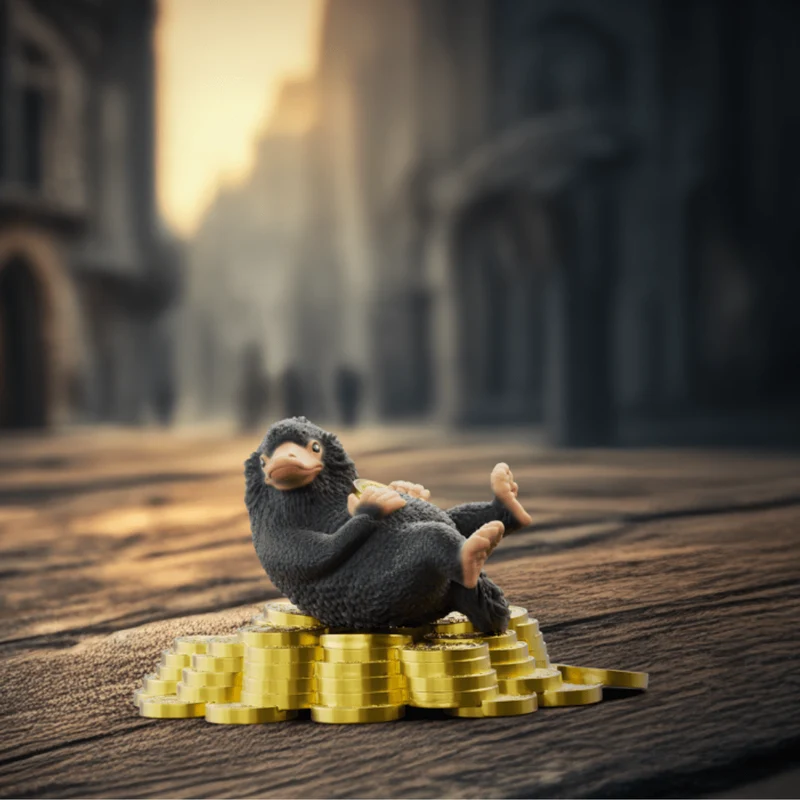 Spielfigur Niffler mit Gold – Schleich Wizarding World