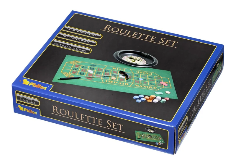 Roulette Set Standard mit Kunststoffteller – Philos