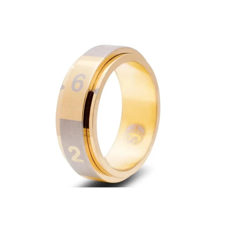 Würfelring W6 gold 11