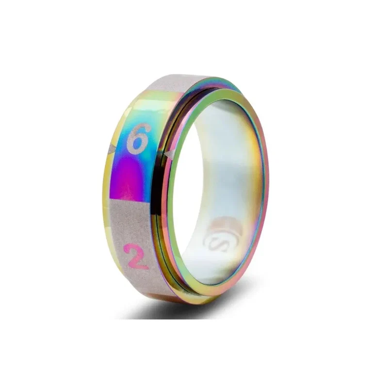 Würfelring W6 Regenbogen