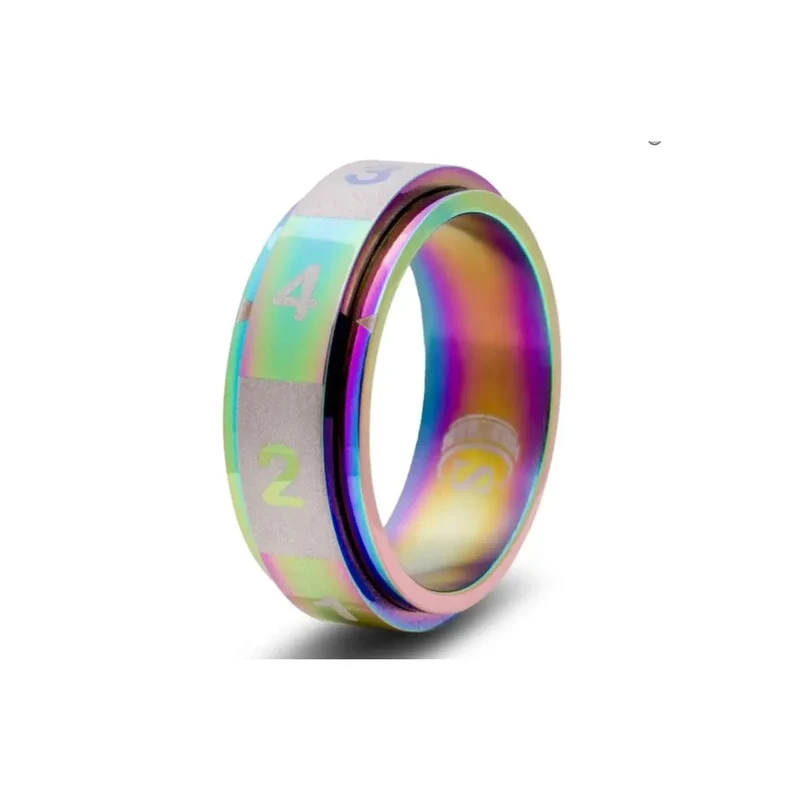 Würfelring W4 Regenbogen 10