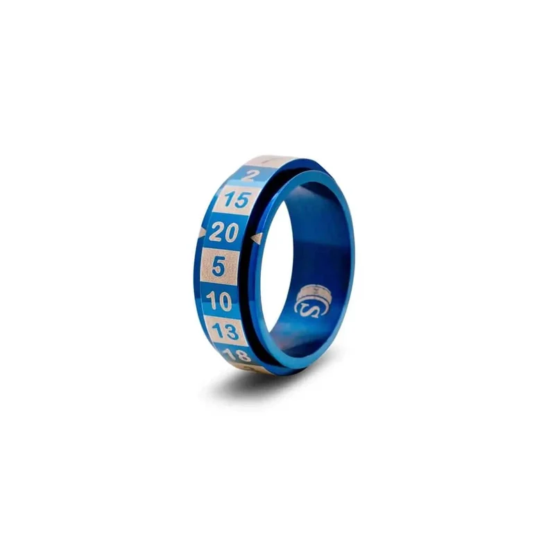 Würfelring W20 blau 11