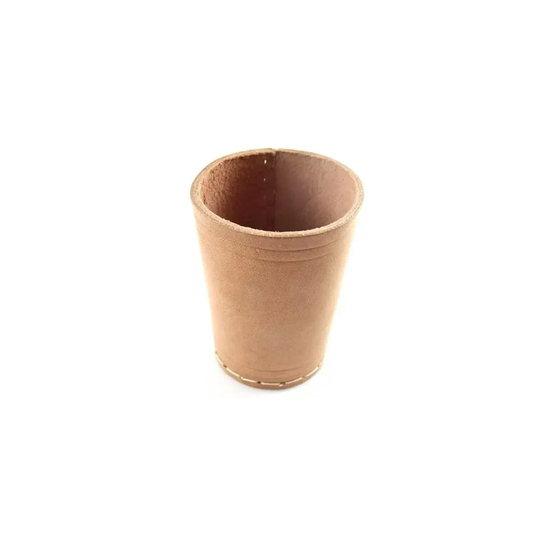 Würfelbecher/Knobelbecher Leder braun