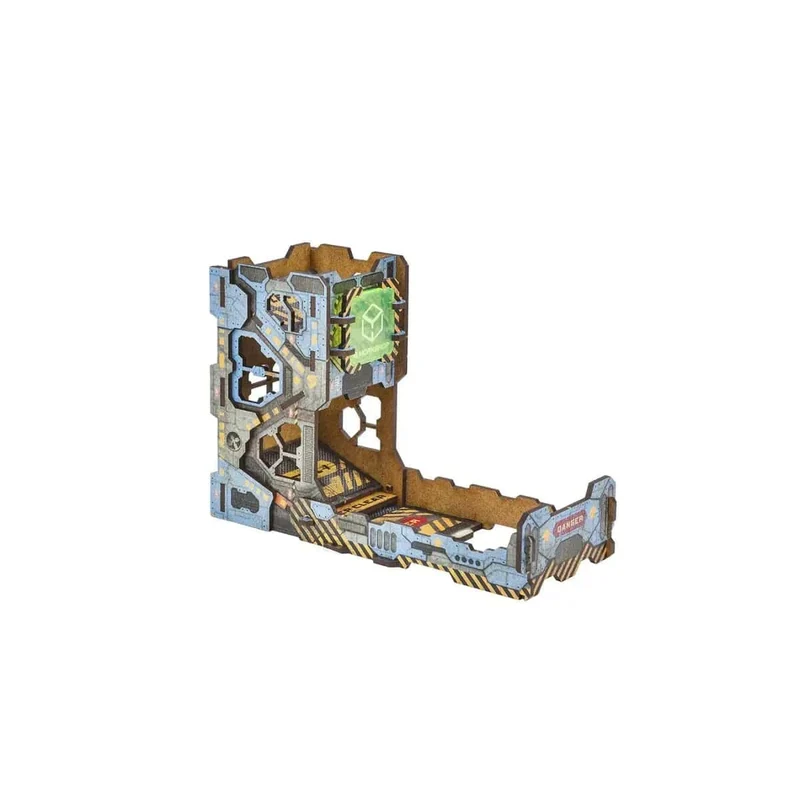 Würfel Turm Tech bunt