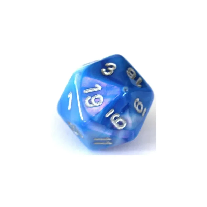 Chessex Mother Of Pearl Blue/Silver W20