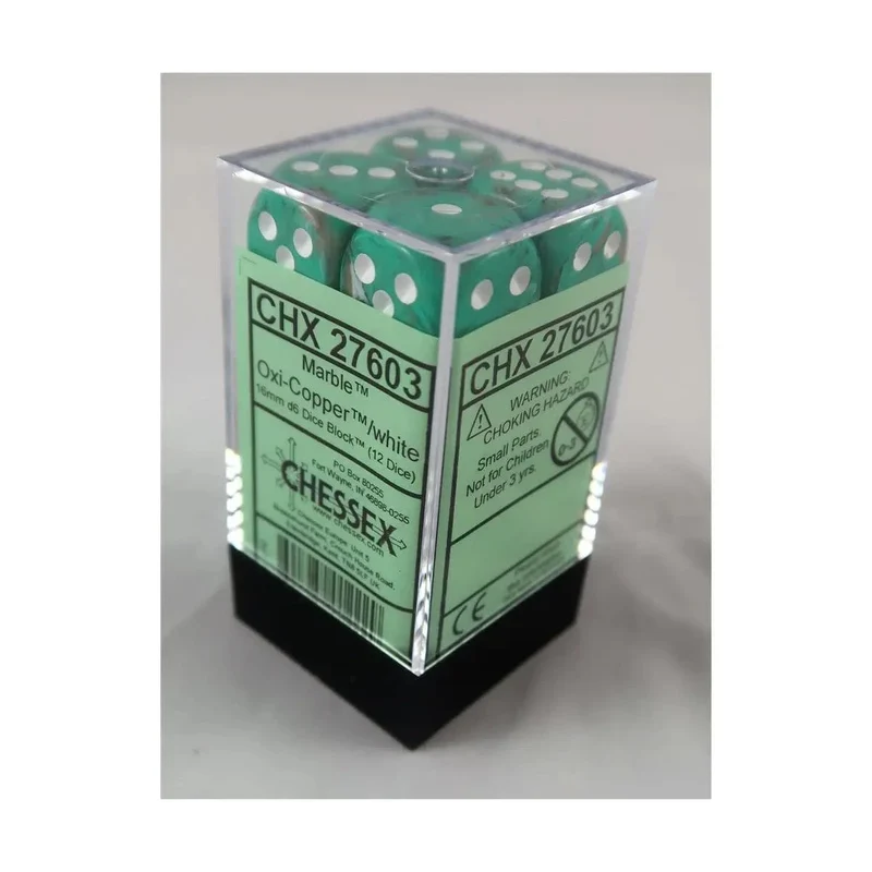 Chessex Marble Oxi-Copper W6 16mm Set