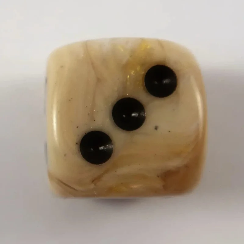 Chessex Marble Ivory W6 16mm