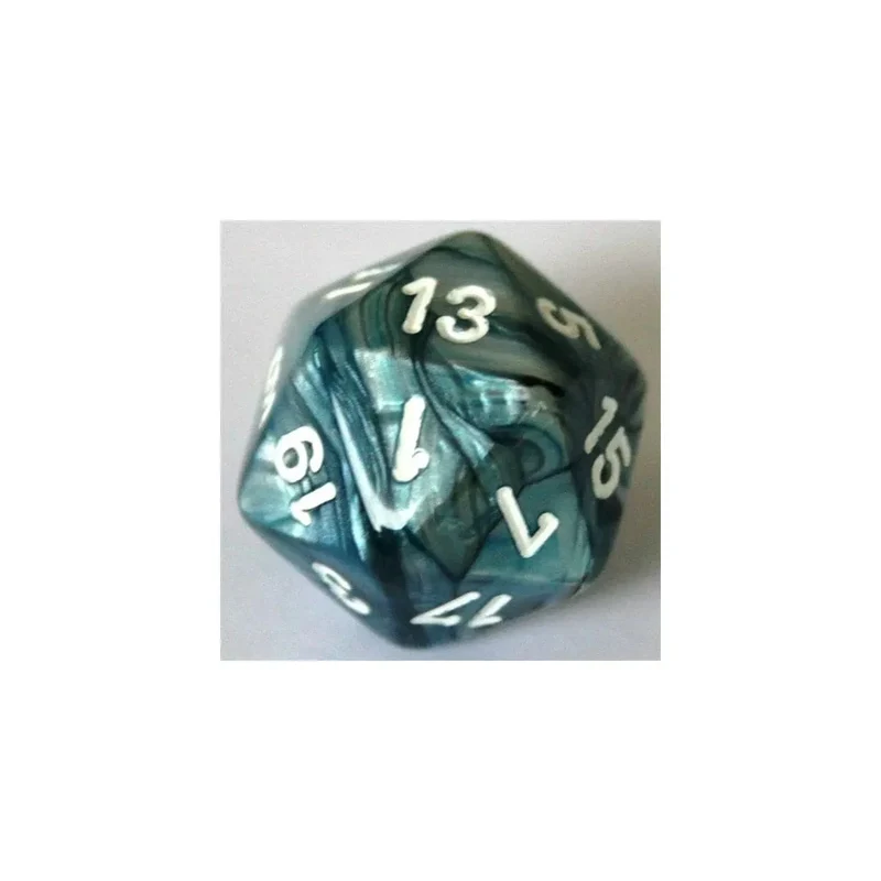Chessex Lustrous Slate/White W20