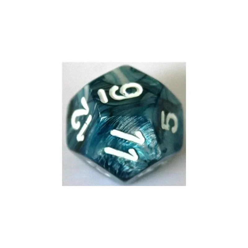 Chessex Lustrous Slate/White W12