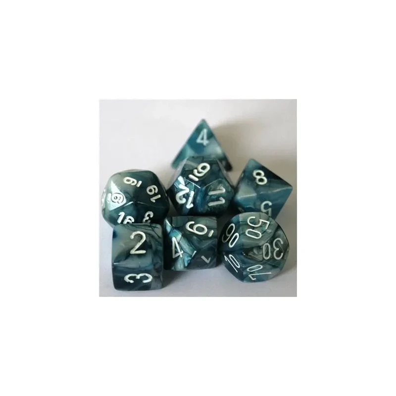 Chessex Lustrous Slate/White Set