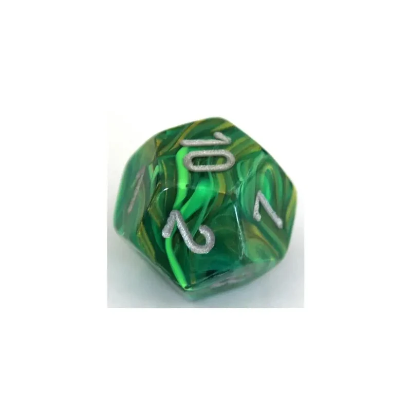 Chessex Lustrous Green/Silver W12