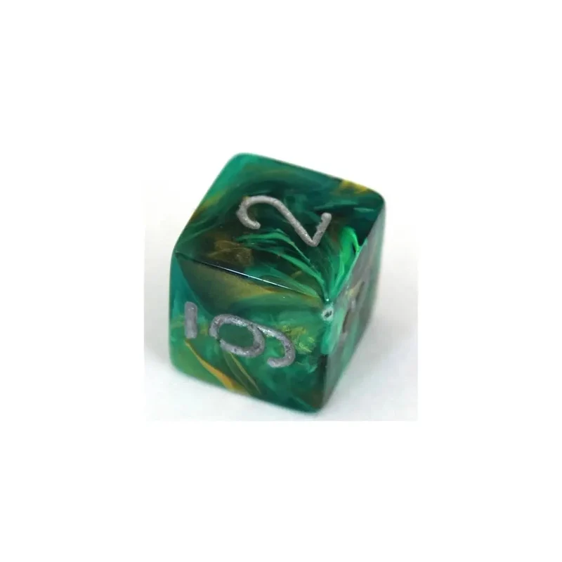 Chessex Lustrous Green/Silver W6
