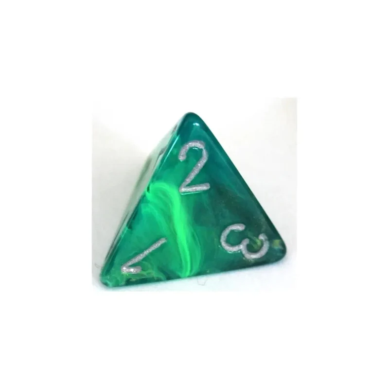 Chessex Lustrous Green/Silver W4