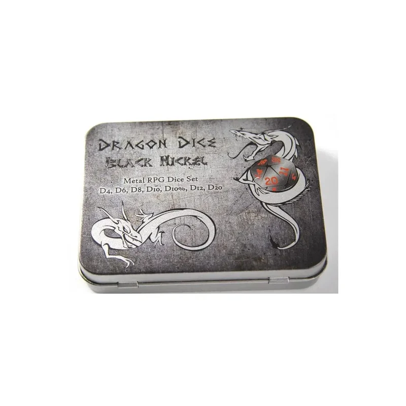 MetallWürfel Set Nickel Schwarz