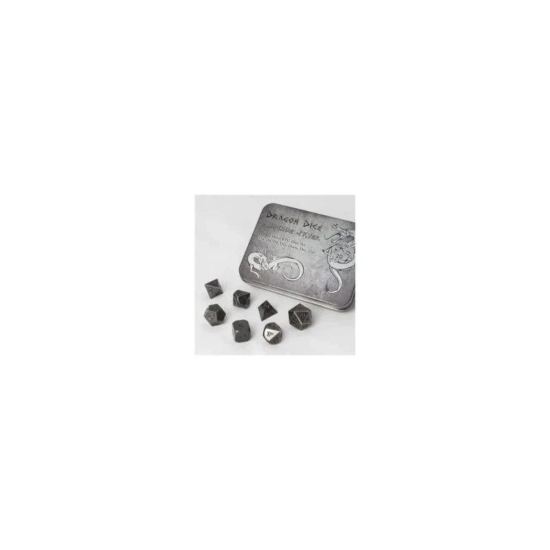 MetallWürfel Set Antique Silver