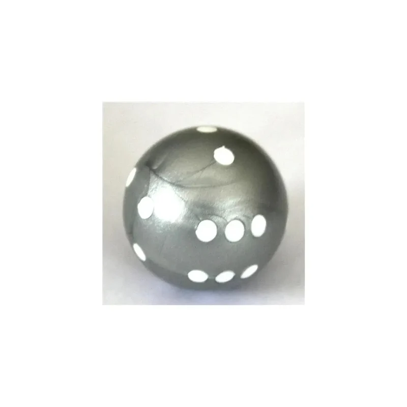 KugelWürfel W6 Silber/weiß