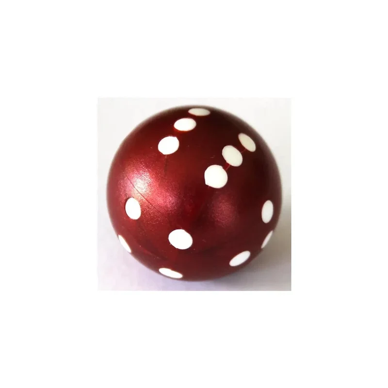 KugelWürfel W6 Burgund/weiß