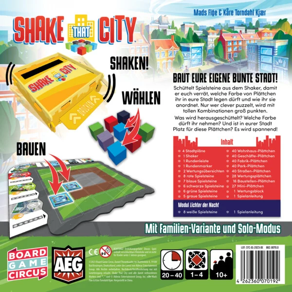 Shake that City - Städtebauspiel für die ganze Familie