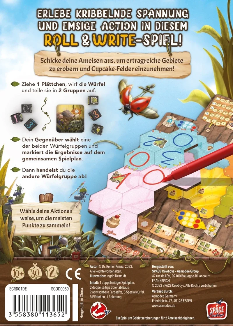 Marabunta - Taktisches Roll 'n' Write für zwei