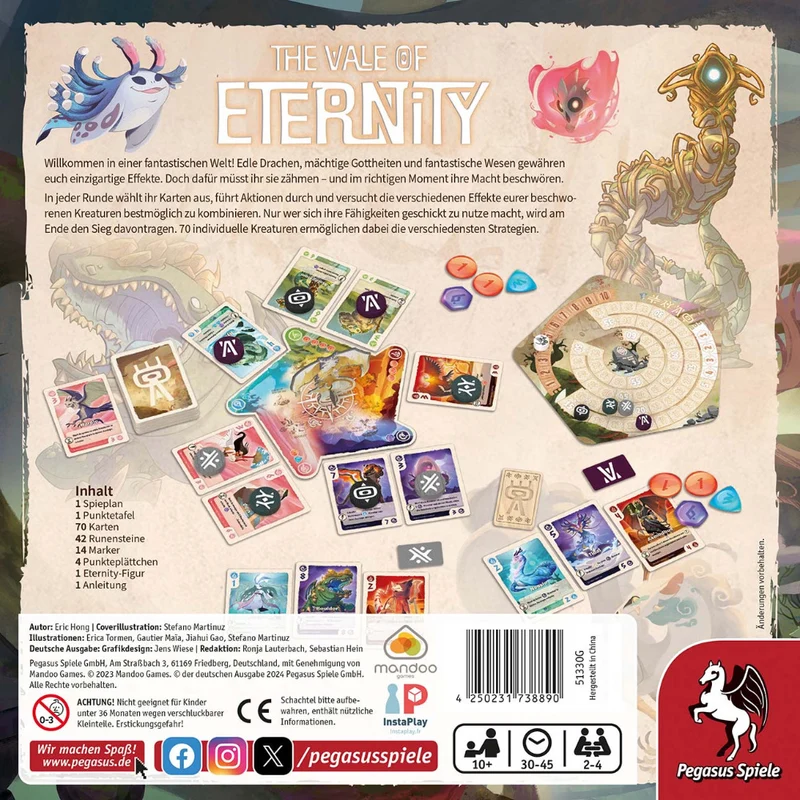 The Vale of Eternity - Karten-Kombo-Spiel für erfahrene Familien und Kenner