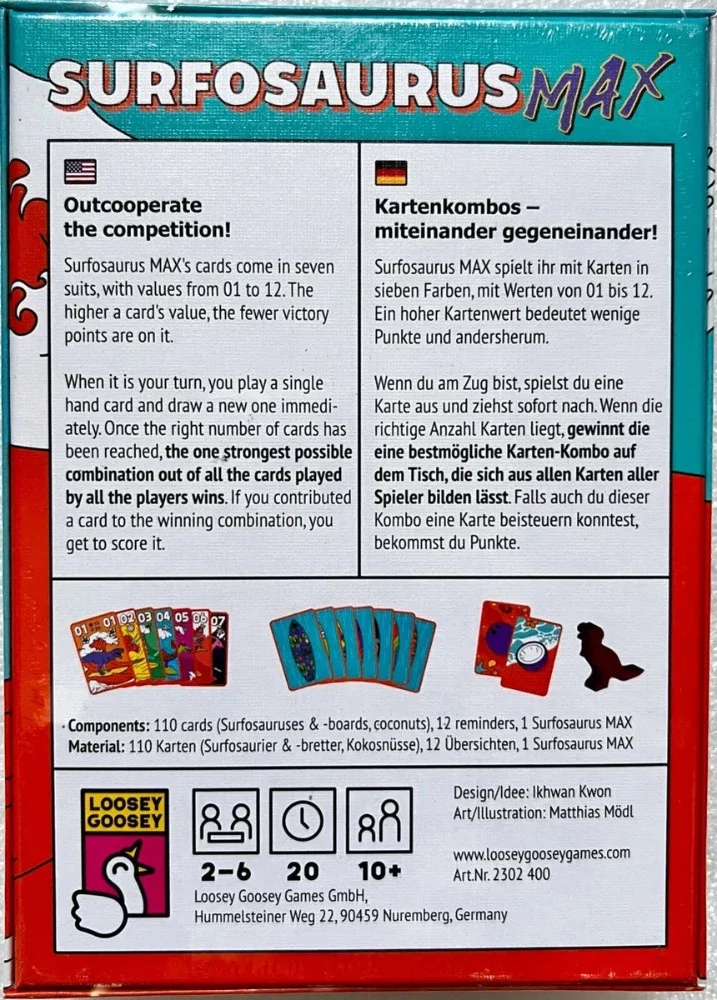 Surfosaurus MAX - Karten-Kombo mal anders gedacht