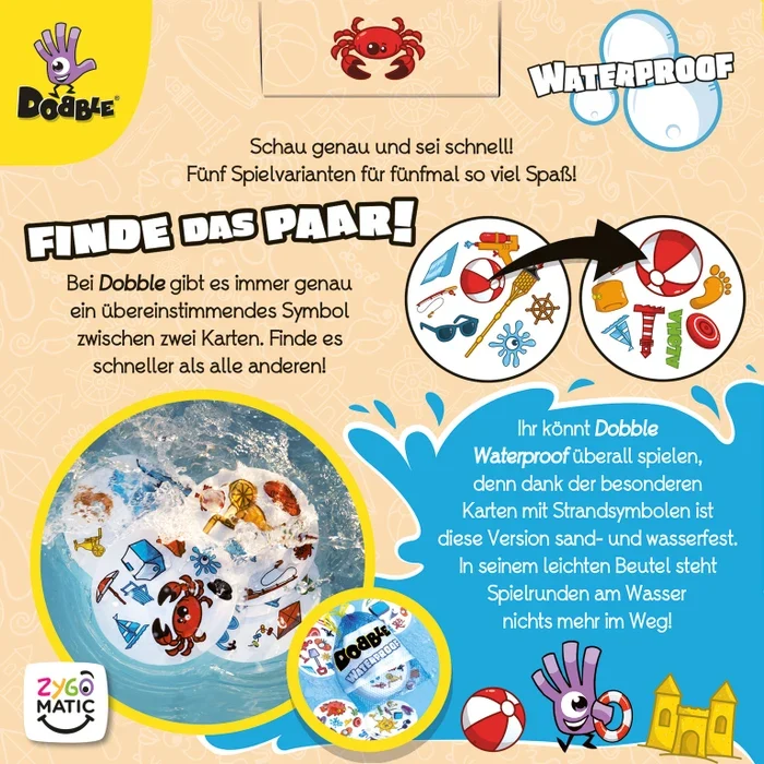 Dobble Waterproof - Dobble für Freibad und Strand