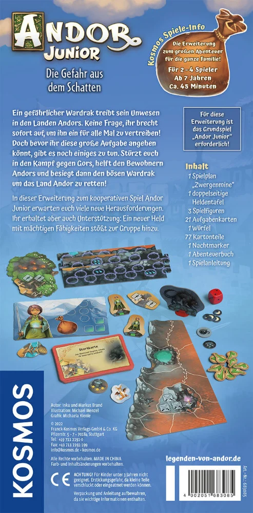 Gefahr aus dem Schatten - Die erste Erweiterung für Andor Junior