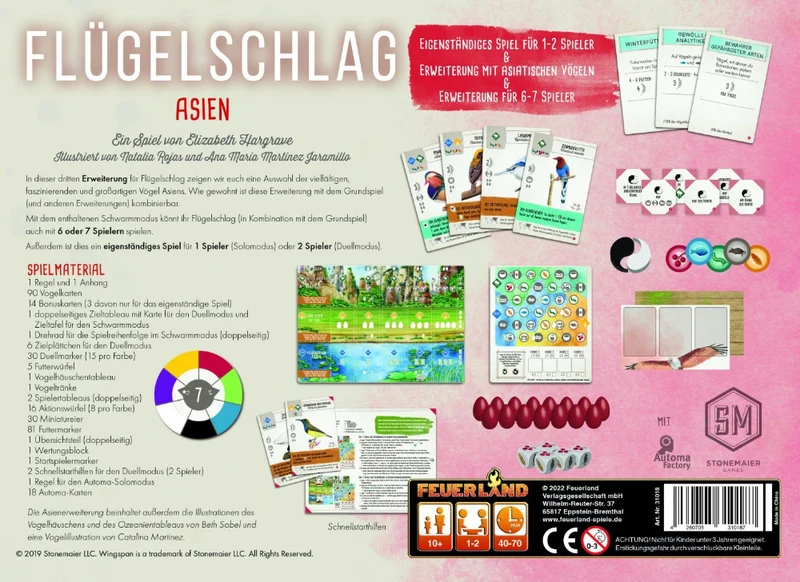 Flügelschlag: Asien - Flügelschlag für 2 Personen