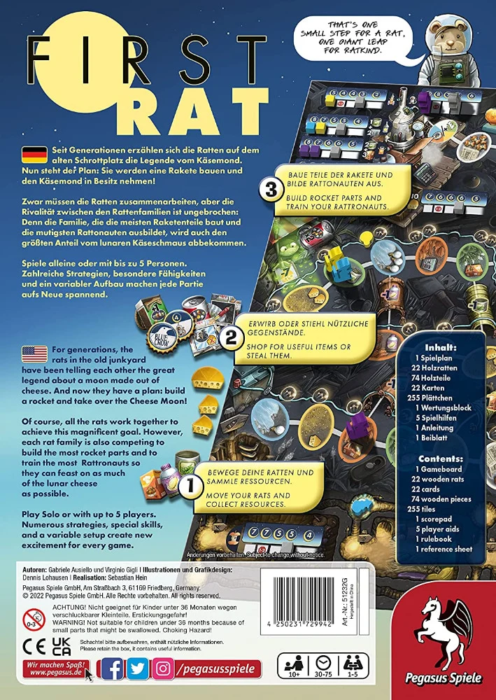 First Rat - Wettlaufspiel für erfahrene Familien und Kenner