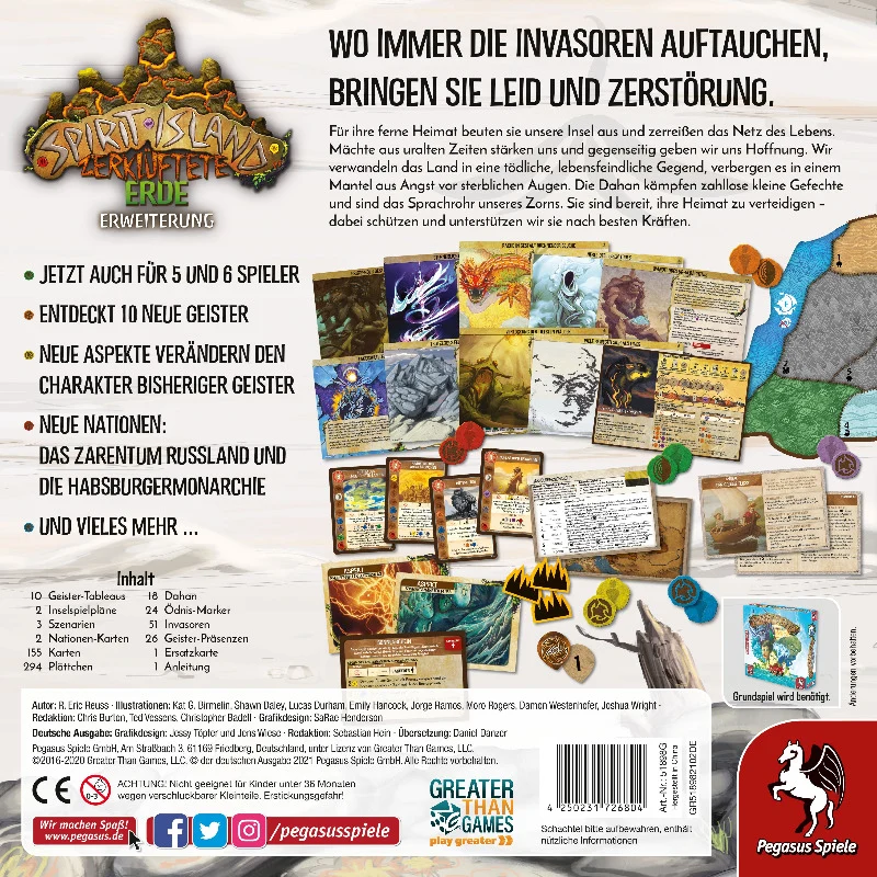 Spirit Island: Zerklüftete Erde - Neue Gefahren für die Insel