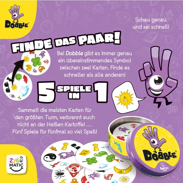 Dobble - Das schnelle Reaktionsspiel für die ganze Familie