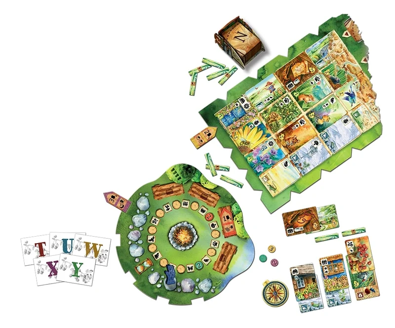Meadow - Wunderschönes gehobenes Kartensammelspiel für Familien