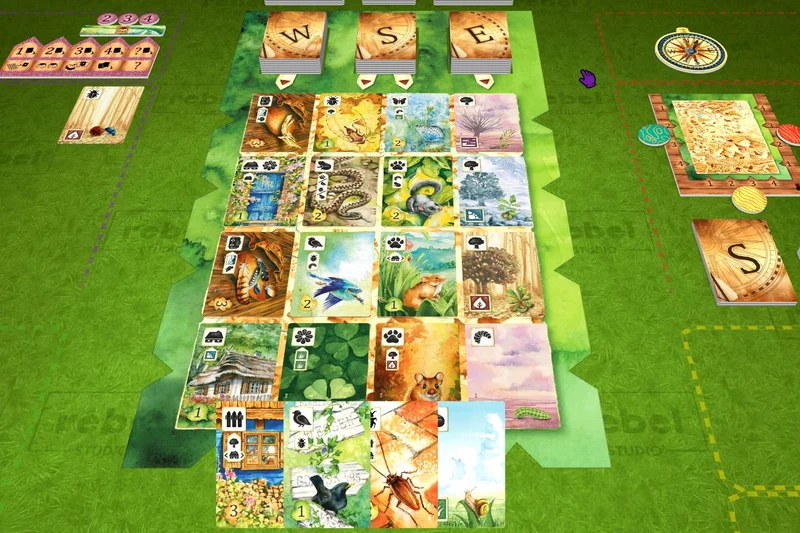 Meadow - Wunderschönes gehobenes Kartensammelspiel für Familien