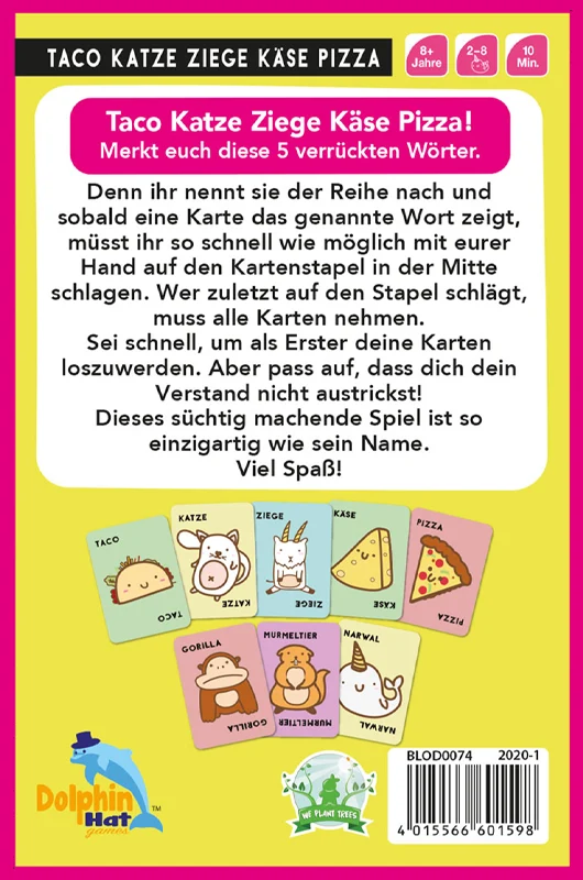 Taco Katze Ziege Käse Pizza - Partyspaß für verrückte Runden